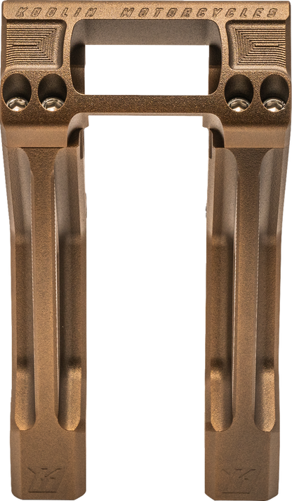 Kodlin Fastback Bronze 10" Straight Handlebar Risers for 2018-24 Harley Softail