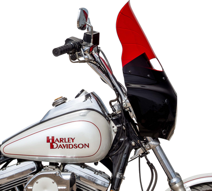 Klock Werks 15" Kolor Flare Red Road Warrior Fairing Motorcycle Windshield