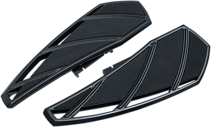 Kuryakyn 5795 Black Phantom Driver Floorboards for 2018-2021 Harley Softail
