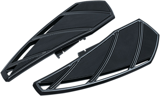 Kuryakyn 5795 Black Phantom Driver Floorboards for 2018-2021 Harley Softail