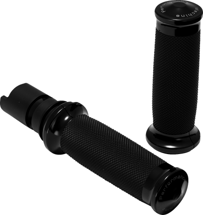 Performance Machine Contour Black Hand Grips for 2023-25 Harley Touring Softail