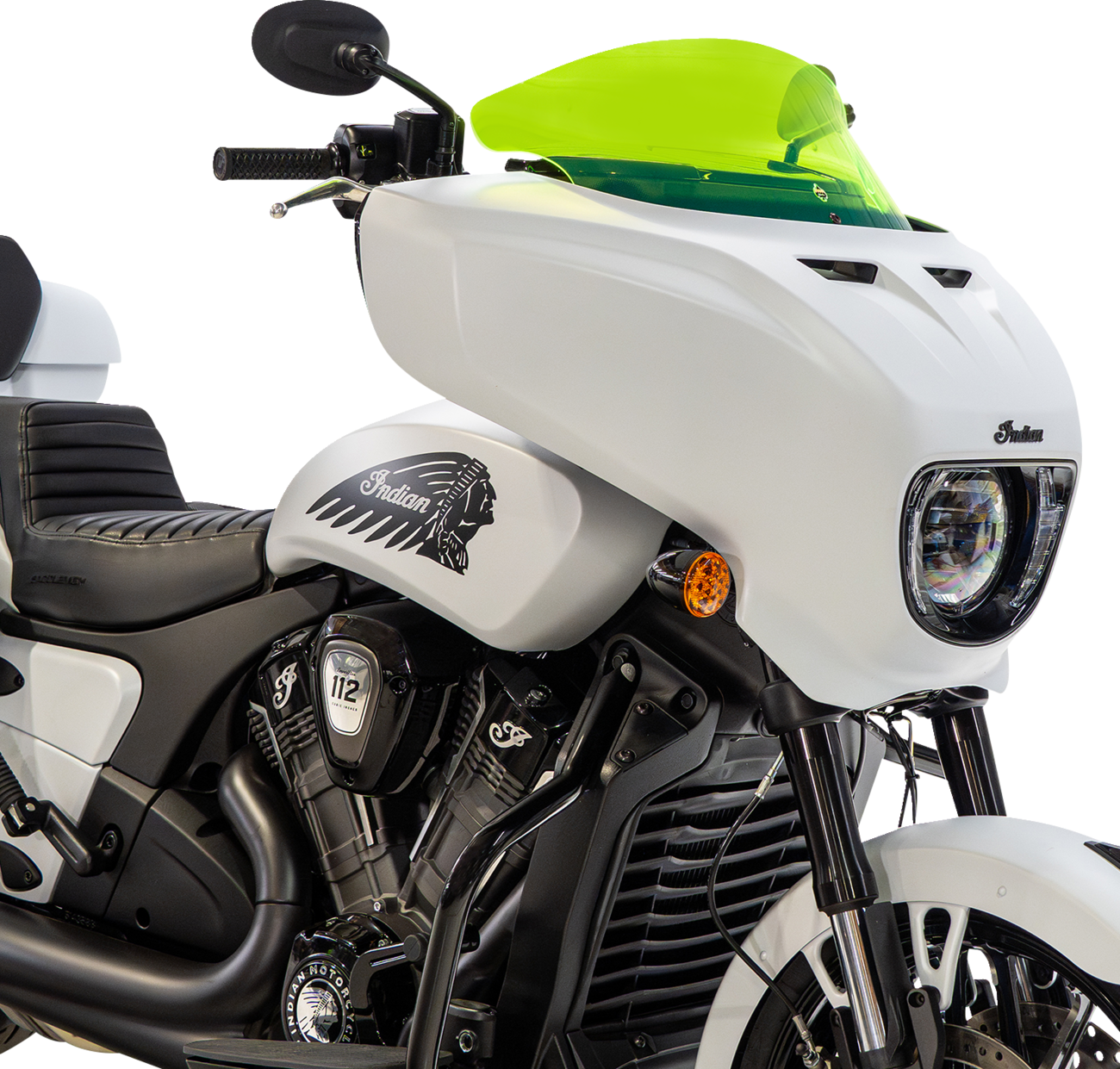 Klock Werks 9" Green Ice Flare Windshield fits 2025-2026 Indian Powerplus Models