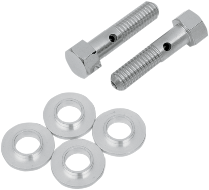 Drag Specialties Chrome Breather 3/8" - 16 Bolt Kit 1999-2017 Harley Twin Cam