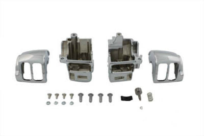 Vtwin Chrome Handlebar Switch Housing Kit 1996-2013 Harley Davidson Touring FLHR