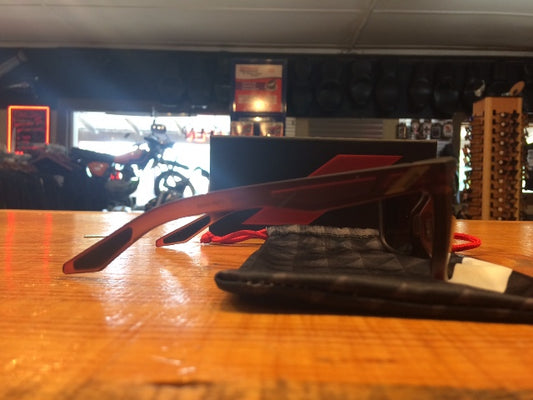 100% Blake Rootbeer Unisex Single Flash Gold Lens Dual Sport Sunglasses
