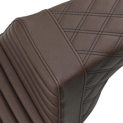 Saddlemen Brown Step Up Gel Seat for 1997-2007 Harley Road King Street Glide