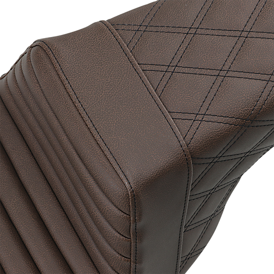 Saddlemen Brown Step Up Gel Seat for 1997-2007 Harley Road King Street Glide