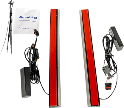 Custom Dynamics 10" Dual Color Rear LED Plasma Rods Accent Light Kit for Harley
