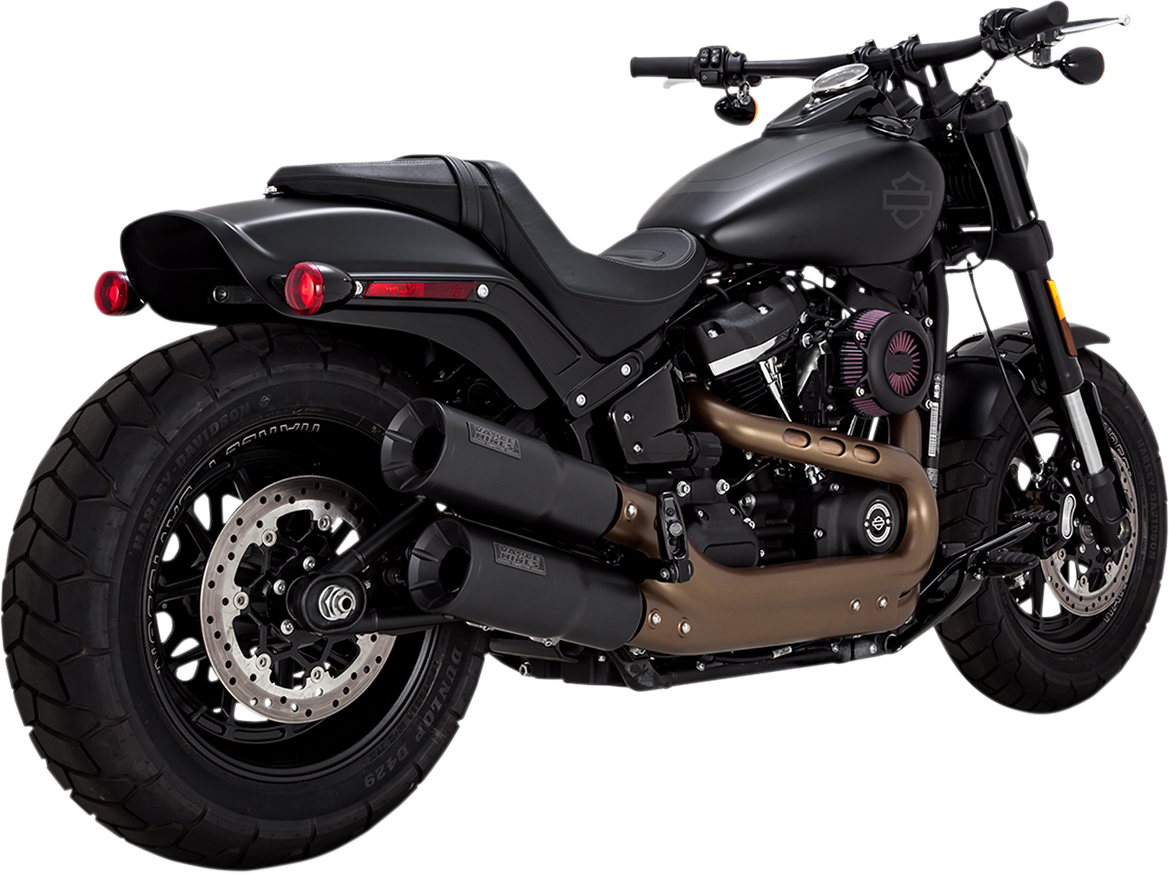 Vance & Hines Black Hi Output M8 Slip on Mufflers fits 2018-2021 Harley Softail