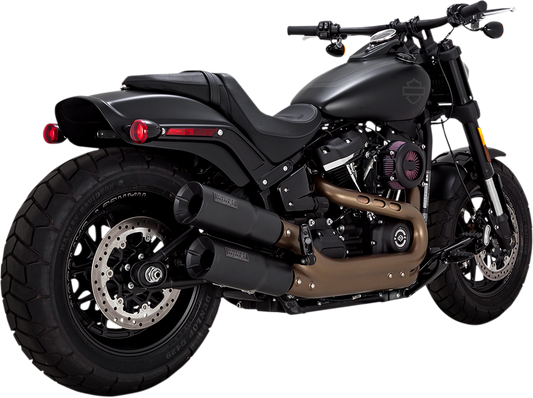 Vance & Hines Black Hi Output M8 Slip on Mufflers fits 2018-2021 Harley Softail