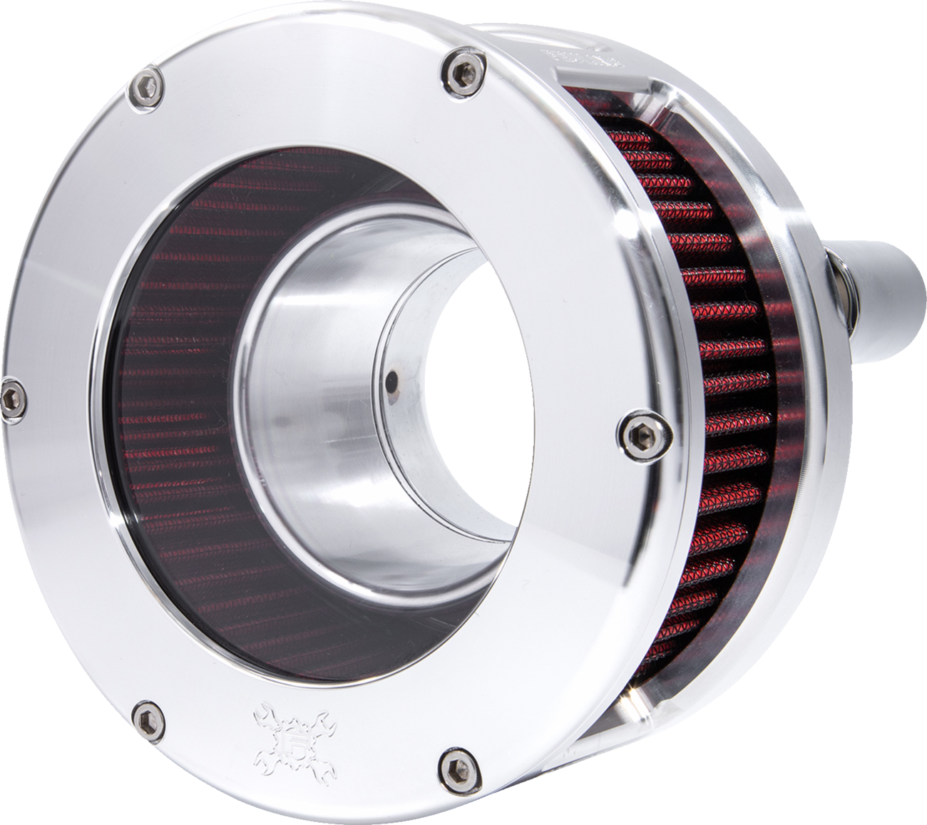 Feuling BA Series Clear Raw Red Air Cleaner Kit 2017-2024 Harley Touring Softail