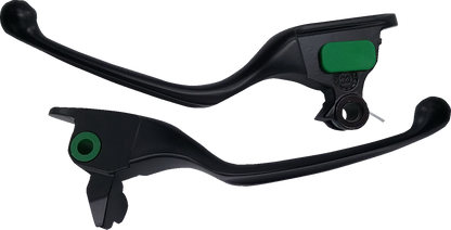 Drag Specialties Wide Blade Black Handlebar Lever Set 2021-2023 Harley Touring