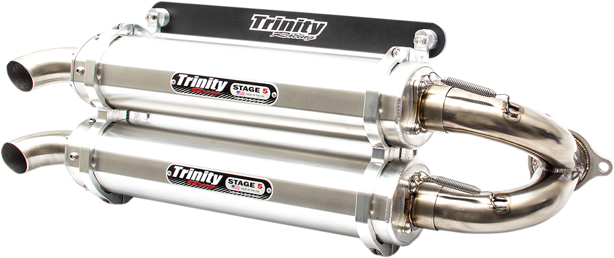 Trinity Racing Stage 5 UTV Slip on Muffler 2016-2021 Polaris RZR XP Turbo 1000