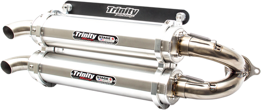 Trinity Racing Stage 5 UTV Slip on Muffler 2016-2021 Polaris RZR XP Turbo 1000