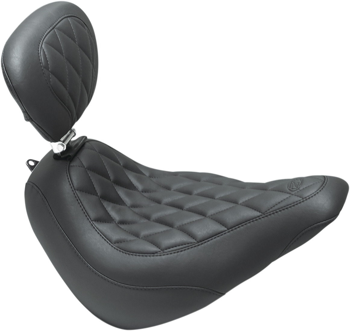 Mustang Tripper Wide Solo Seat & Backrest for 2018-2021 Harley Softail Slim FLSL