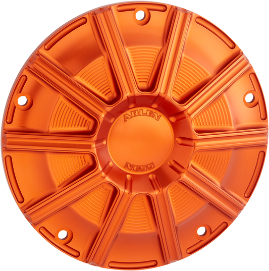 Arlen Ness 10 Gauge Orange Derby Cover fits 2015-2024 Harley Touring Bagger FLHX