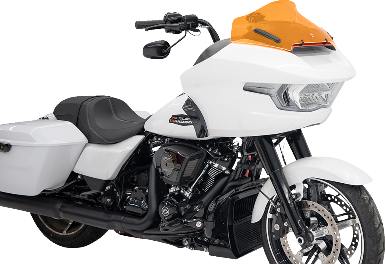 Klock Werks Kolor Flare 10" Orange Ice Windshield for 2023-25 Harley Road Glide