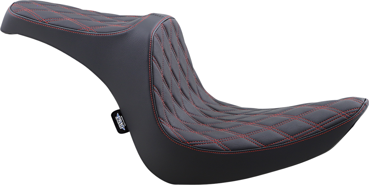 Drag Specialties Predator III Double Diamond Seat 2006-17 Harley Softail Fat Boy