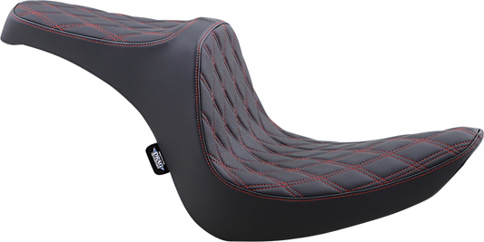 Drag Specialties Predator III Double Diamond Seat 2006-17 Harley Softail Fat Boy
