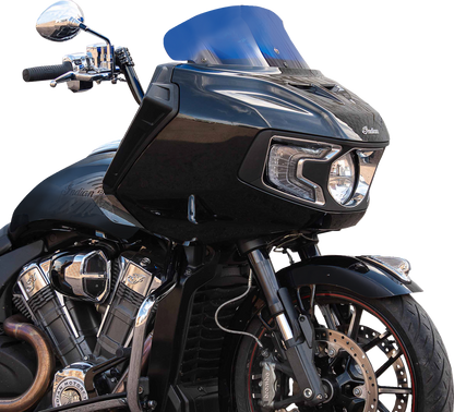 Klock Werks 8" Blue Kolor Flare Windshield 2020-2025 Indian Challenger Pursuit