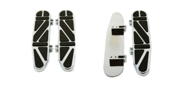 Vtwin Long John Driver Foot board Floorboard Set fits Harley Touring