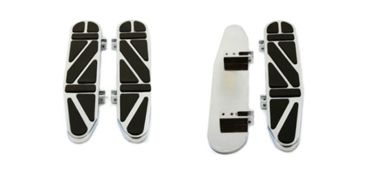 Vtwin Long John Driver Foot board Floorboard Set fits Harley Touring