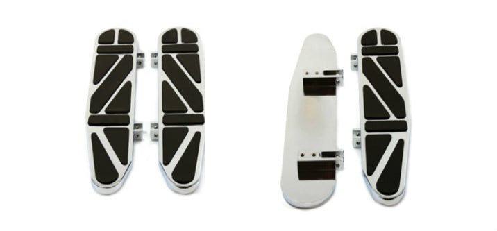 Vtwin Long John Driver Foot board Floorboard Set fits Harley Touring