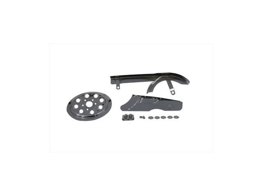 Vtwin Chrome Belt Guard & Pulley Cover Kit fits 1991-1999 Harley Sportster