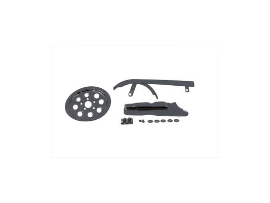 Vtwin Chrome Belt Guard & Pulley Cover Kit fits 1991-1999 Harley Sportster