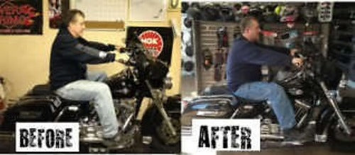 Vtwin Floorboard Footboard Chrome 2" Extension Kit fits 1983-2008 Harley Touring