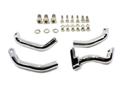 Vtwin Floorboard Footboard Chrome 2" Extension Kit fits 1983-2008 Harley Touring