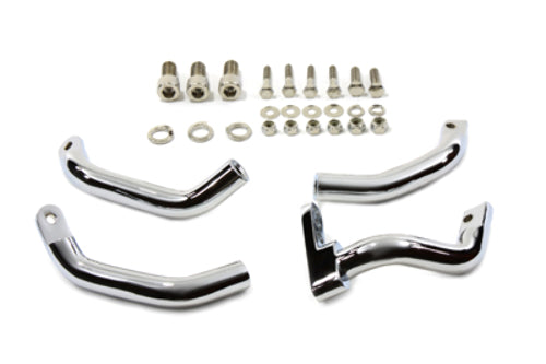 Vtwin Floorboard Footboard Chrome 2" Extension Kit fits 1983-2008 Harley Touring