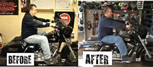 Vtwin Floorboard Footboard 2" Extension Kit for 1983-08 Harley Davidson Touring