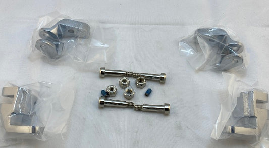 VTwin Chrome Driver Floorboard Relocation Kit 1999-2016 Harley Touring Models