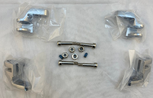 VTwin Chrome Driver Floorboard Relocation Kit 1999-2016 Harley Touring Models
