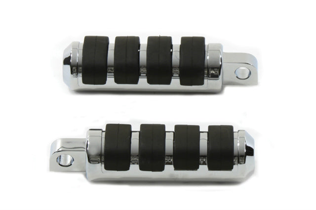 Vtwin Chrome Small Motorcycle Cats Paw Footpeg Set fits Harley Davidson
