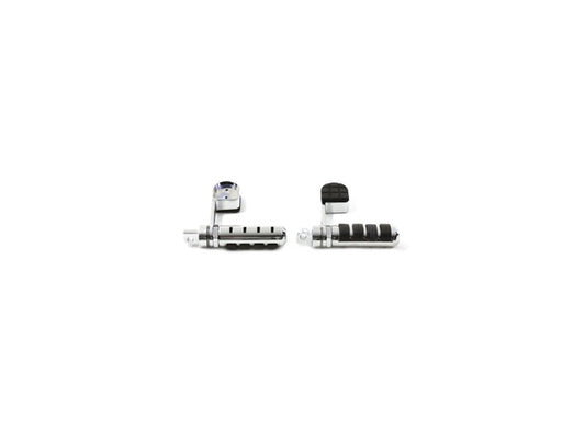 Vtwin Chrome Soft Pegster Heel Stirrup Kit Male Mount Peg for Harley FXR Dyna