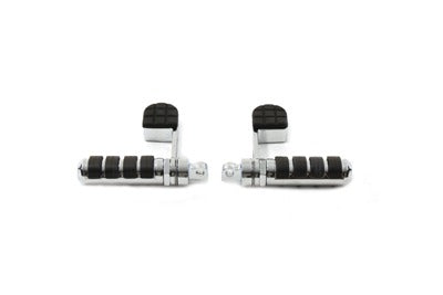 Vtwin Chrome Soft Pegster Heel Stirrup Kit Male Mount Peg for Harley FXR Dyna