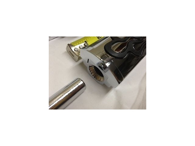 Vtwin Flame Style Adjustable Footpeg Set Chrome Male for Harley Davidson Dyna