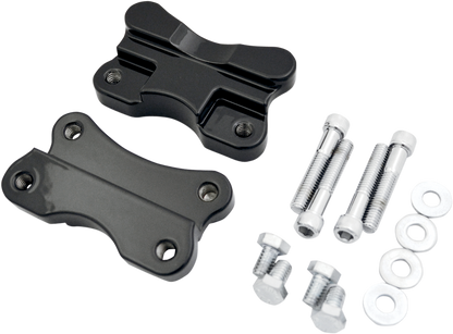 Drag Specialties Black Front Fender Adapter 1986-17 Harley Softail FLSTN Fat Boy