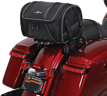 Nelson Rigg Black Route 1 Sissy Bar Day Trip Roll Bag for Harley Davidson