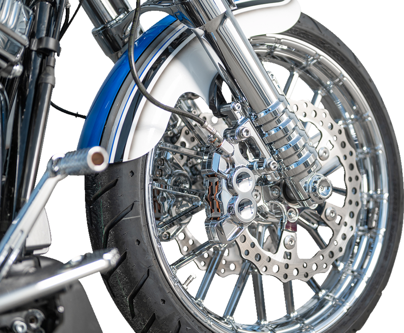 Arlen Ness Chrome Method No Flex Inverted Fork Legs for 2014-2025 Harley Touring