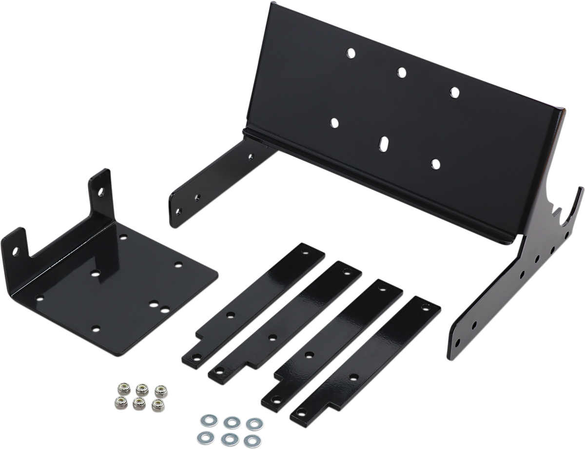 Moose Utility Black ATV Front Winch Mount for 1994-1999 Polaris Big Boss Magnum