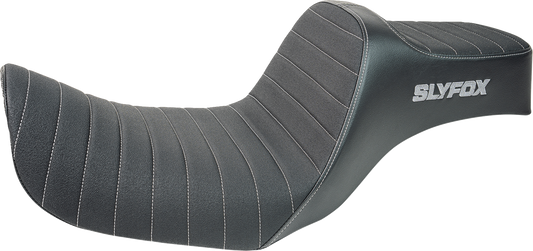 Slyfox Highnoon Classic Stitch Seat for 2012-16 Harley Low Rider Street Bob Dyna