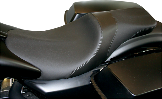 Danny Gray Black Leather Vinyl Weekday Seat 1997-2007 Harley Touring FLHR FLHX