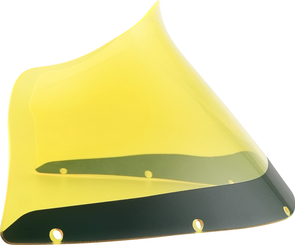 Klock Werks Kolor Flare 9" Yellow Ice Windshield fits Harley FXRP Style Fairing