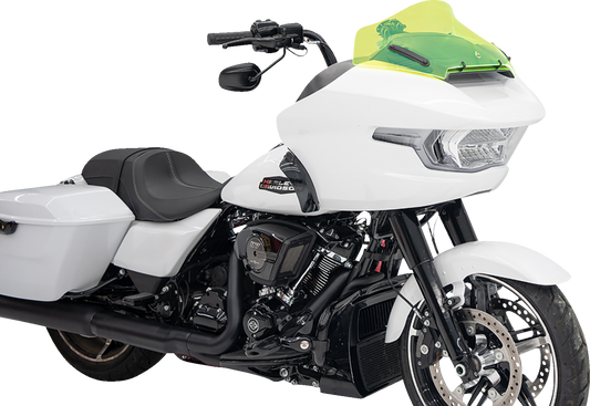 Klock Werks Kolor Flare 10" Green Ice Windshield for 2023-2025 Harley Road Glide