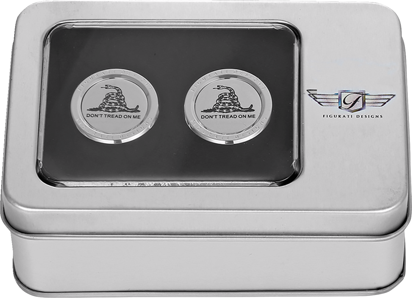 Figurati Don't Tread on Me Short Magnetic Docking Hardware Covers for Harley