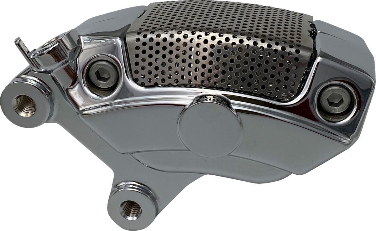 Drag Specialties Front Left Chrome Brake Caliper for 2008-2026 Harley Touring
