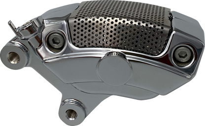 Drag Specialties Front Left Chrome Brake Caliper for 2008-2026 Harley Touring